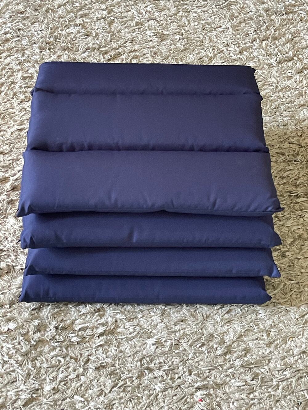 Set of 4 Navy Blue Backseat Cushions